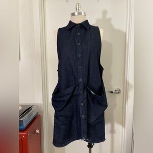 State Denim Collared Dress
